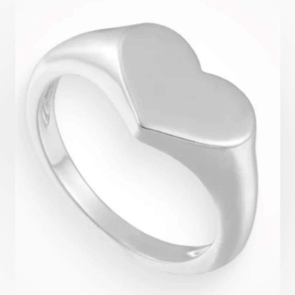 Silver Plated Heart Ring